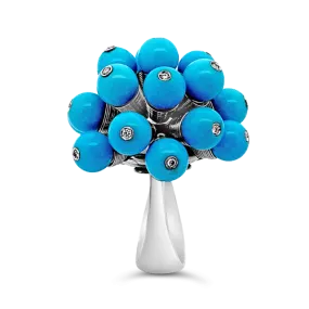 Turquoise Ring & Earring Set