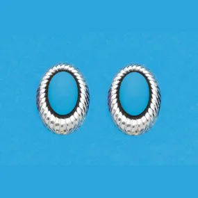 Turquoise with Silvertone Surround
