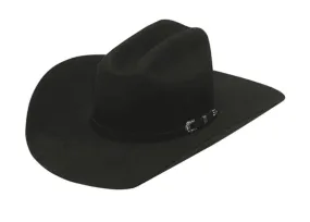 Twister Wool Blend 5X SS Black Felt Cowboy Hat T7540001