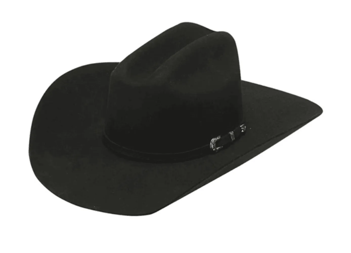 Twister Wool Blend 5X SS Black Felt Cowboy Hat T7540001