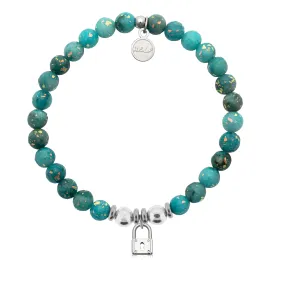 Unbreakable Charm with Blue Opal Jade Charity Bracelet
