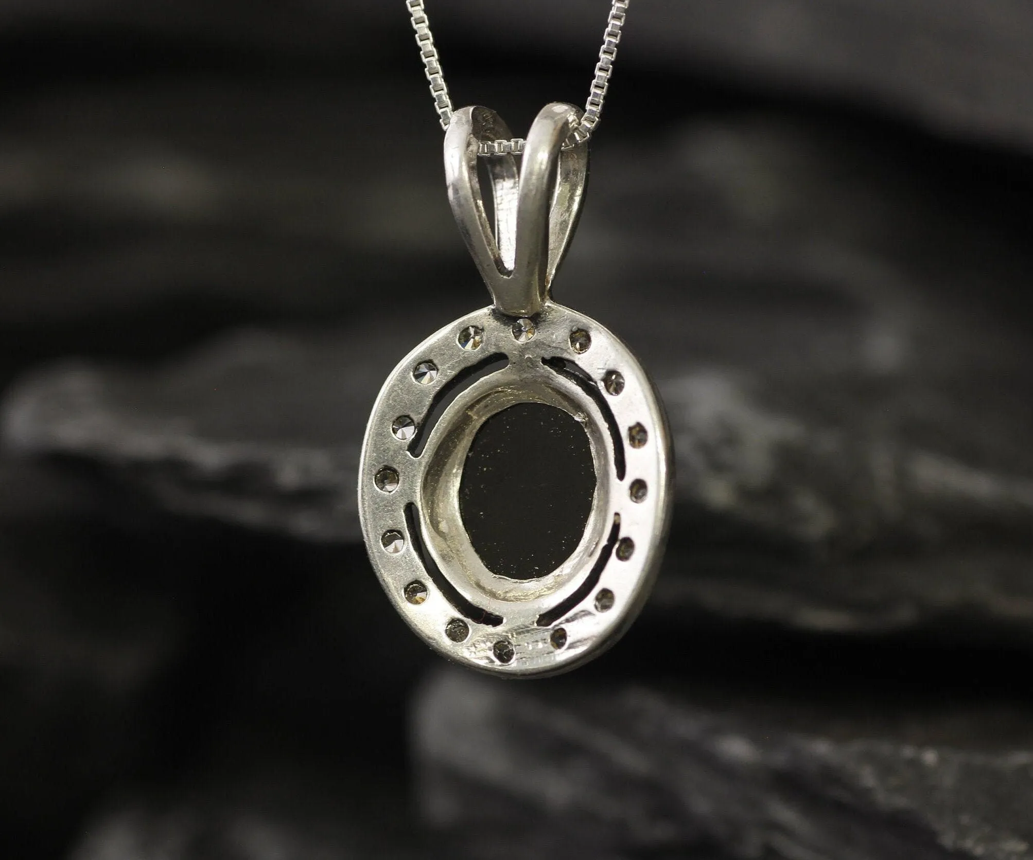 Victorian Cameo Necklace - Lady Antique Pendant - Roman Silver Necklace