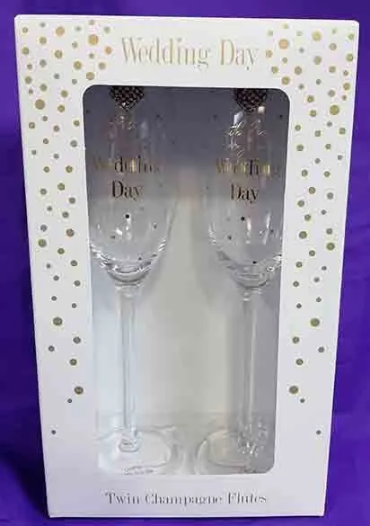Wedding Day Champagne Glasses
