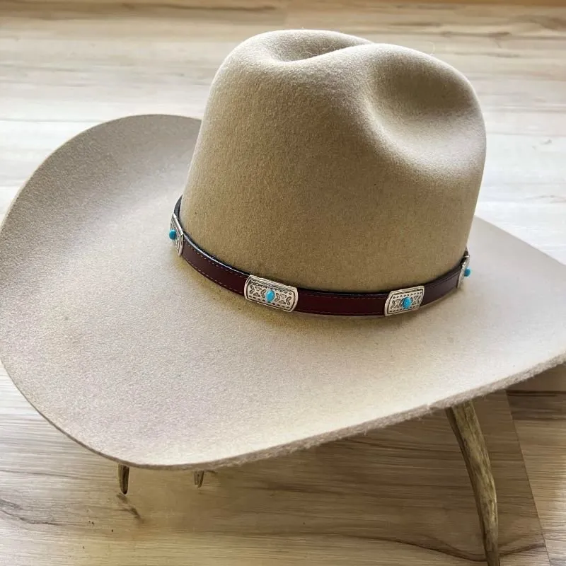 Western Leather Hat Band - El Cielo