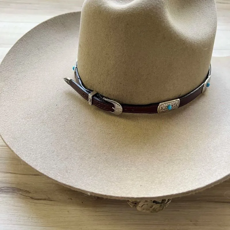 Western Leather Hat Band - El Cielo