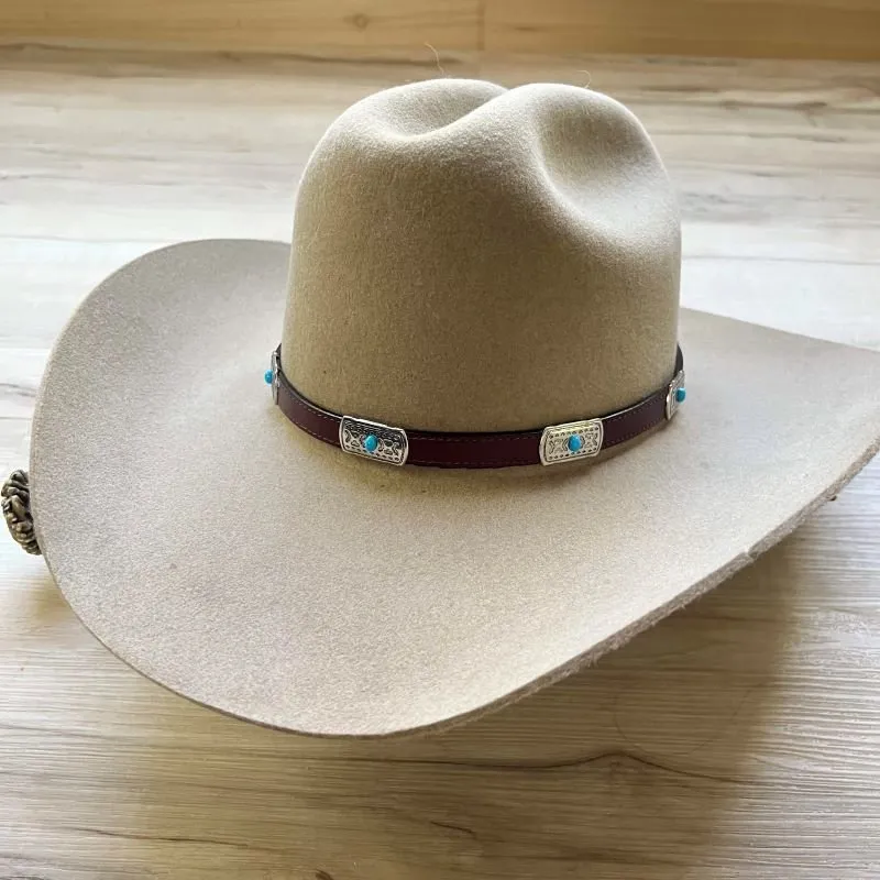 Western Leather Hat Band - El Cielo