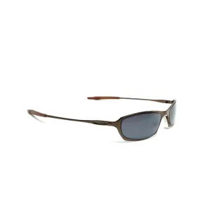 X-Static 2001 Thin Wraparound Sunglasses - Bronze/Grey